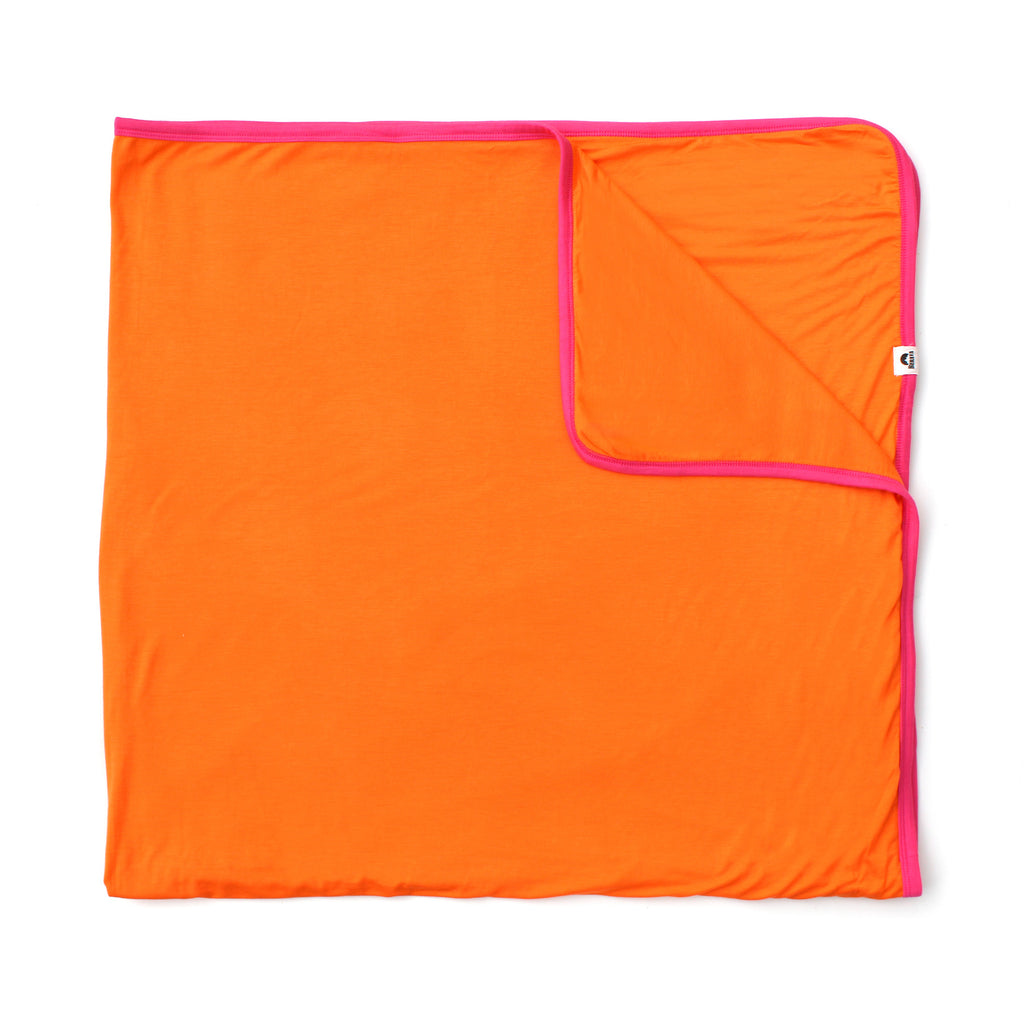 baby swaddle, kid blankets, orange newborn blanket